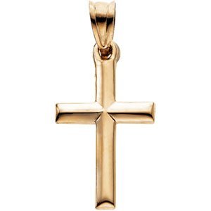 14K Yellow Gold CROSS PENDANT