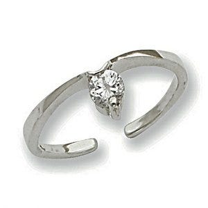 Sterling Silver CZ Toe Ring
