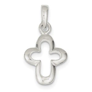 Sterling Silver Outline Cross Pendant