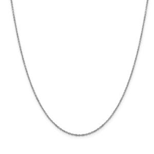 14K White Gold 1.5 mm Rolo Chain