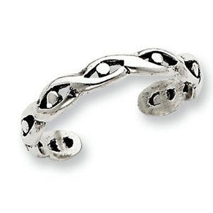 Sterling Silver Antiqued Toe Ring