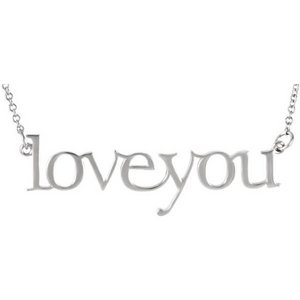 14K Gold "Loveyou" necklace