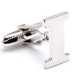 Genuine Sterling Silver Letter "I" Cufflinks