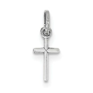 Sterling Silver Polished Children's Cross Pendant