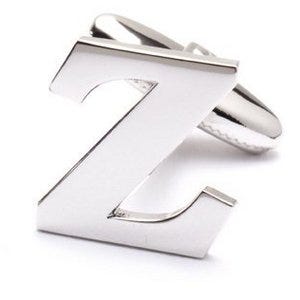 Genuine Sterling Silver Letter "Z" Cufflinks