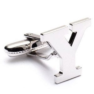 Genuine Sterling Silver Letter "Y" Cufflinks