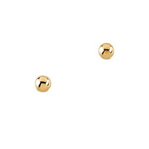 14K Yellow Gold Children's Ball Earring