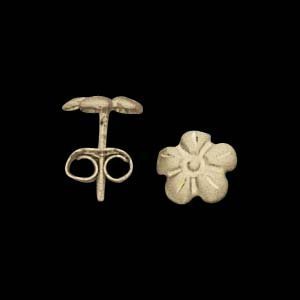 14K Yellow Gold Children's Flower Earring