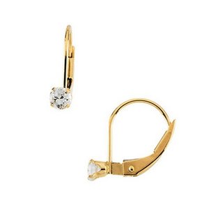 14K Yellow Gold Children's Earrings