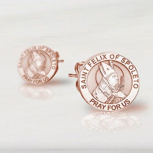 Pair of Saint Felix of Spoleto Earrings