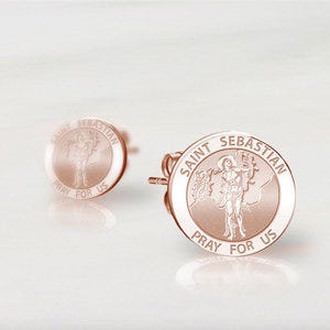 Pair of Saint Sebastian Earrings