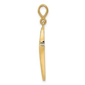 14k Polished Cross Pendant