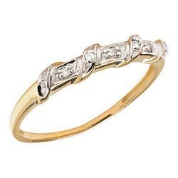 14K Gold Diamond Promise Band