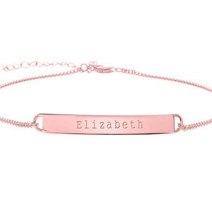 Exclusive Personalized Name Bar Anklet / Ankle Bracelet