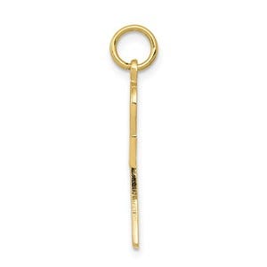 10k Solid Flat-Backed Ankh/Egyptian Cross Pendant