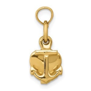 14k Faith, Hope & Charity Charm