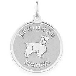 Springer Spaniel Disc Charm or Pendant