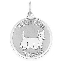 Scottish Terrier Disc Charm or Pendant