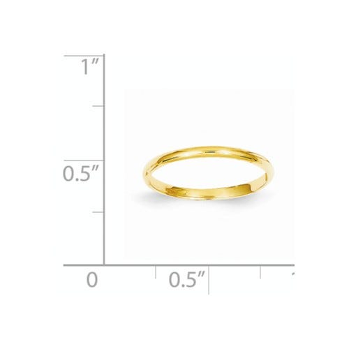 14k Yellow Gold Children's Polished Ring
