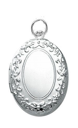 Sterling Silver Oval Locket Bracelet