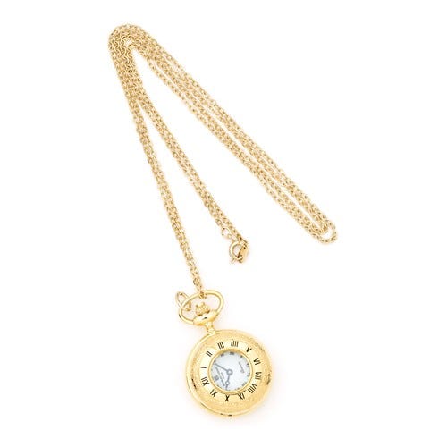 Charles Hubert Women's Gold Tone Necklace Watch