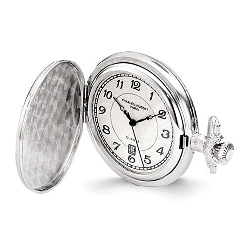 Charles-Hubert Paris Hunter Case Quartz Pocket Watch