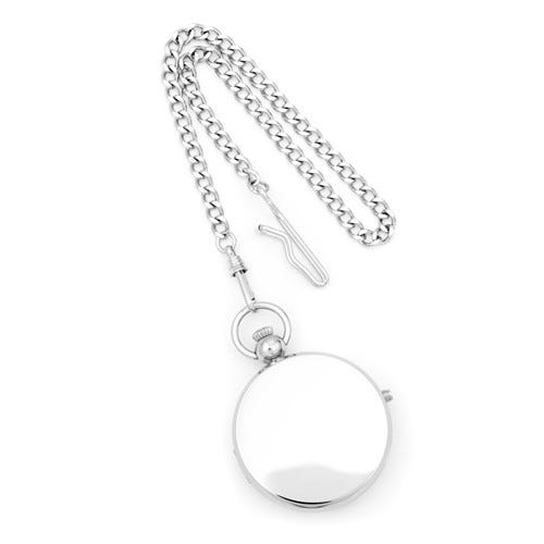 Charles Hubert Double Engraving Photo Pocket Watch