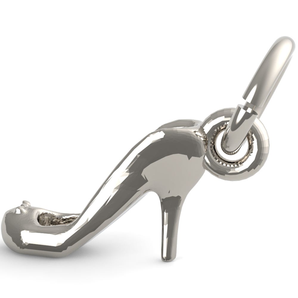 High Heel Shoe Accent Charm