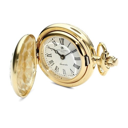 Charles Hubert Women's Two Tone Necklace Watch