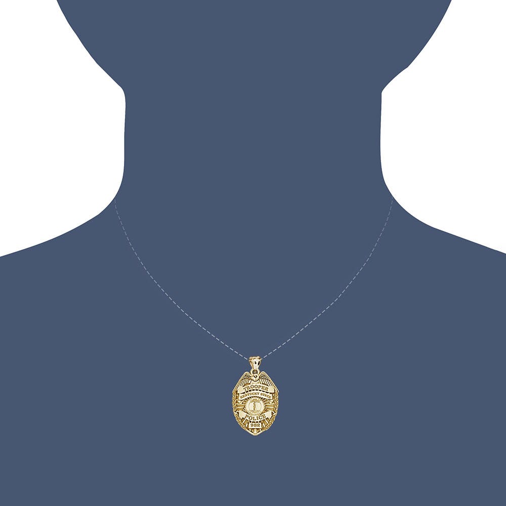 Personalized Kentucky Trooper Badge with Your Rank and Number