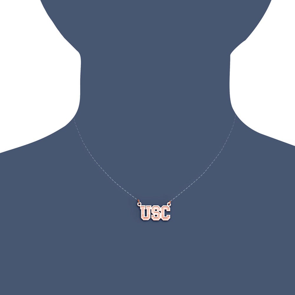 USC Block Necklace