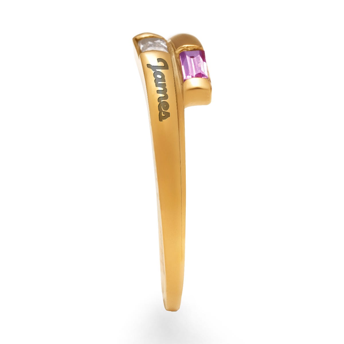 2 Baguette Wraparound Band