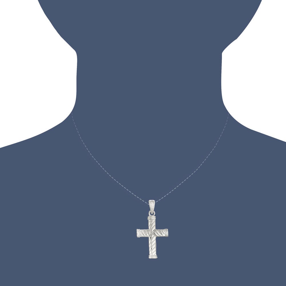 Sterling Silver Reversible Cross Pendant