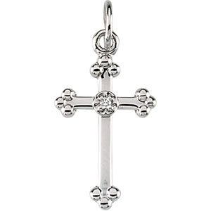 CROSS PENDANT W/DIAMOND