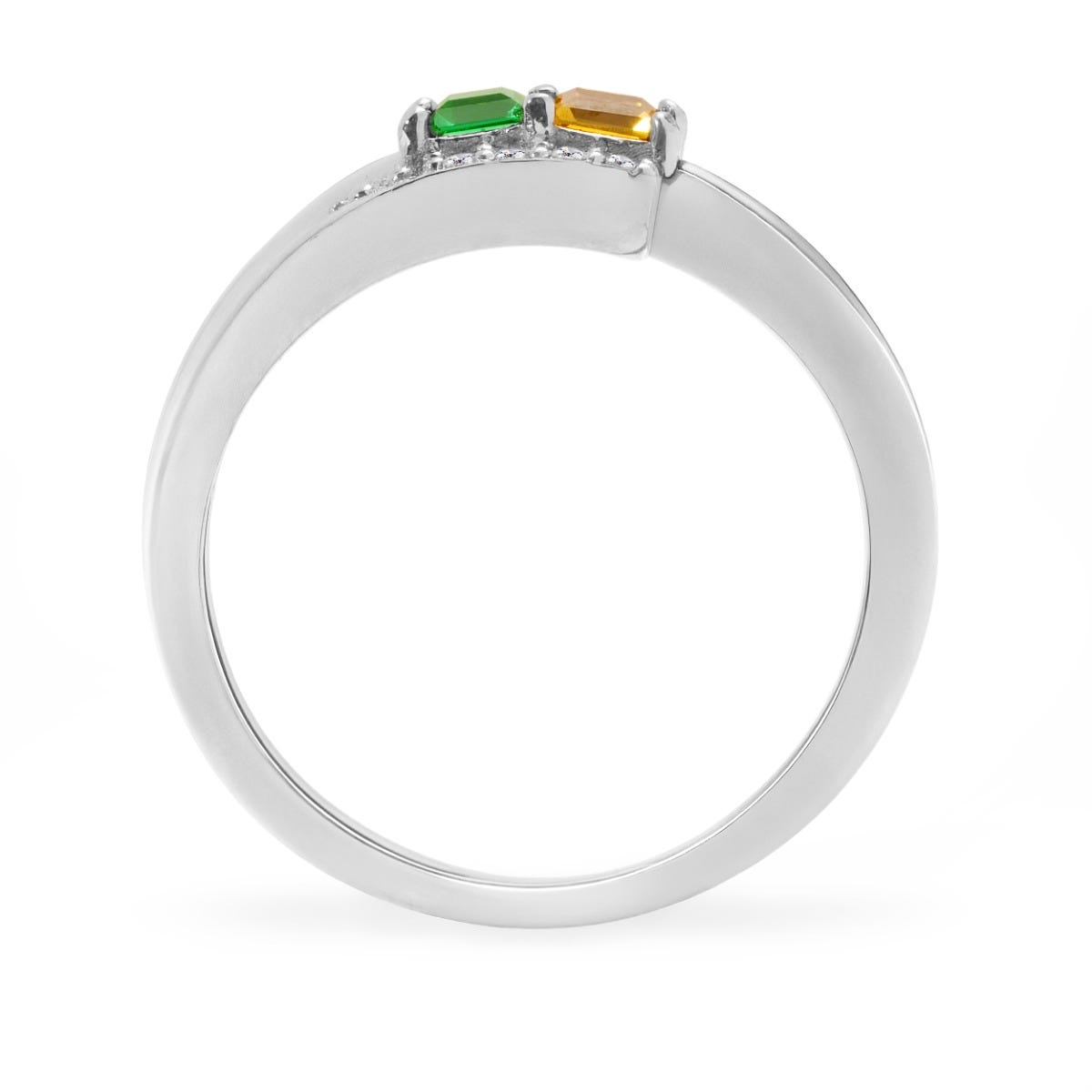 Accented Mother's Ring with Princess Cut Gemstones