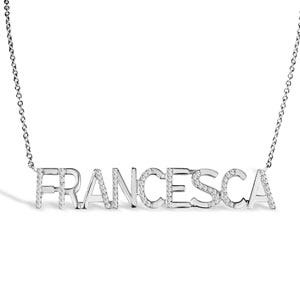 Script Diamond Name Necklace With Elegant Chain Included