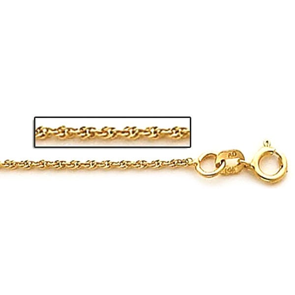 14K Yellow Gold 1.5mm Cable Link Chain