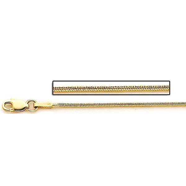 14K Yellow Gold 1.0mm Snake Chain