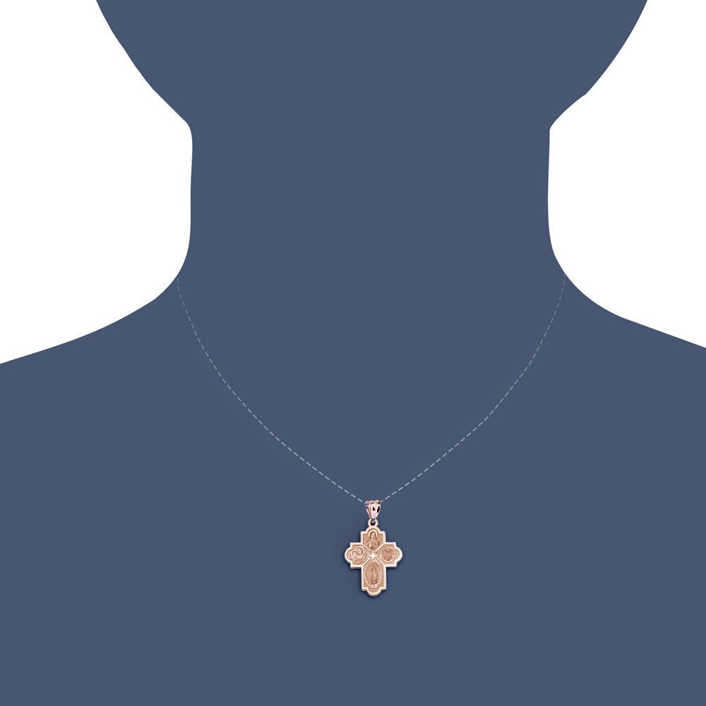 4 Way Cross Religious Medal -"EXCLUSIVE"