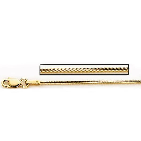 14K Yellow Gold 1.0mm Snake Chain