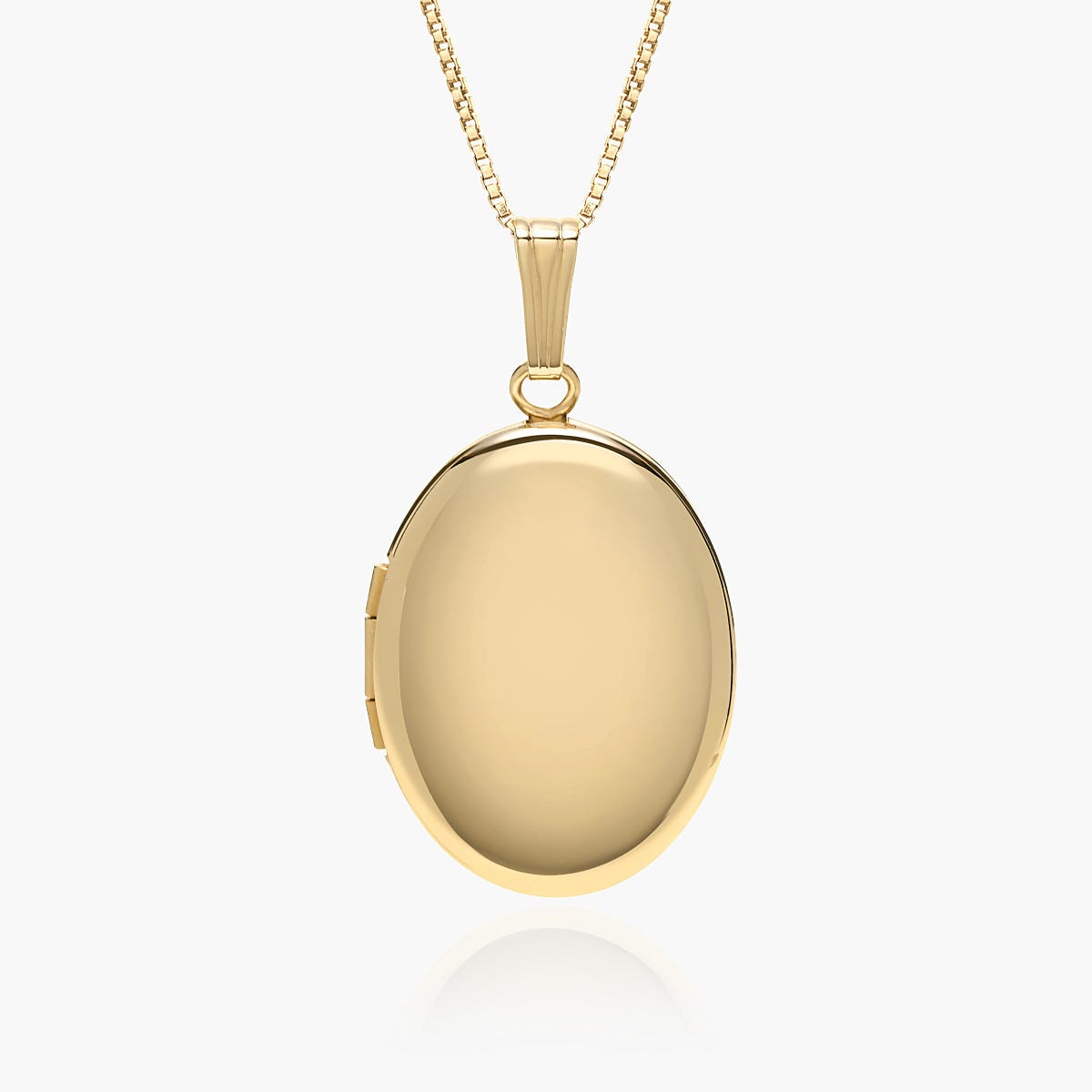 14K Yellow Gold Oval 4 Photo Locket