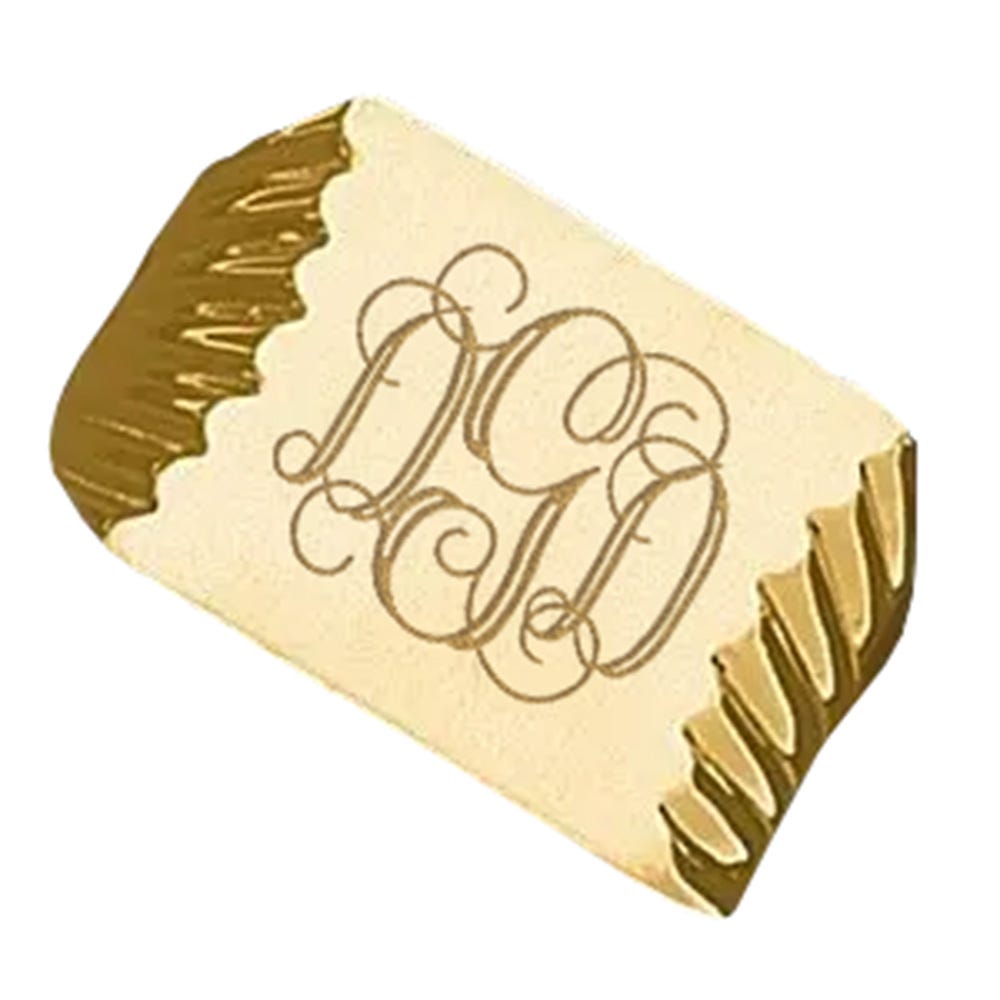 14K Gold Men's Square Signet Ring