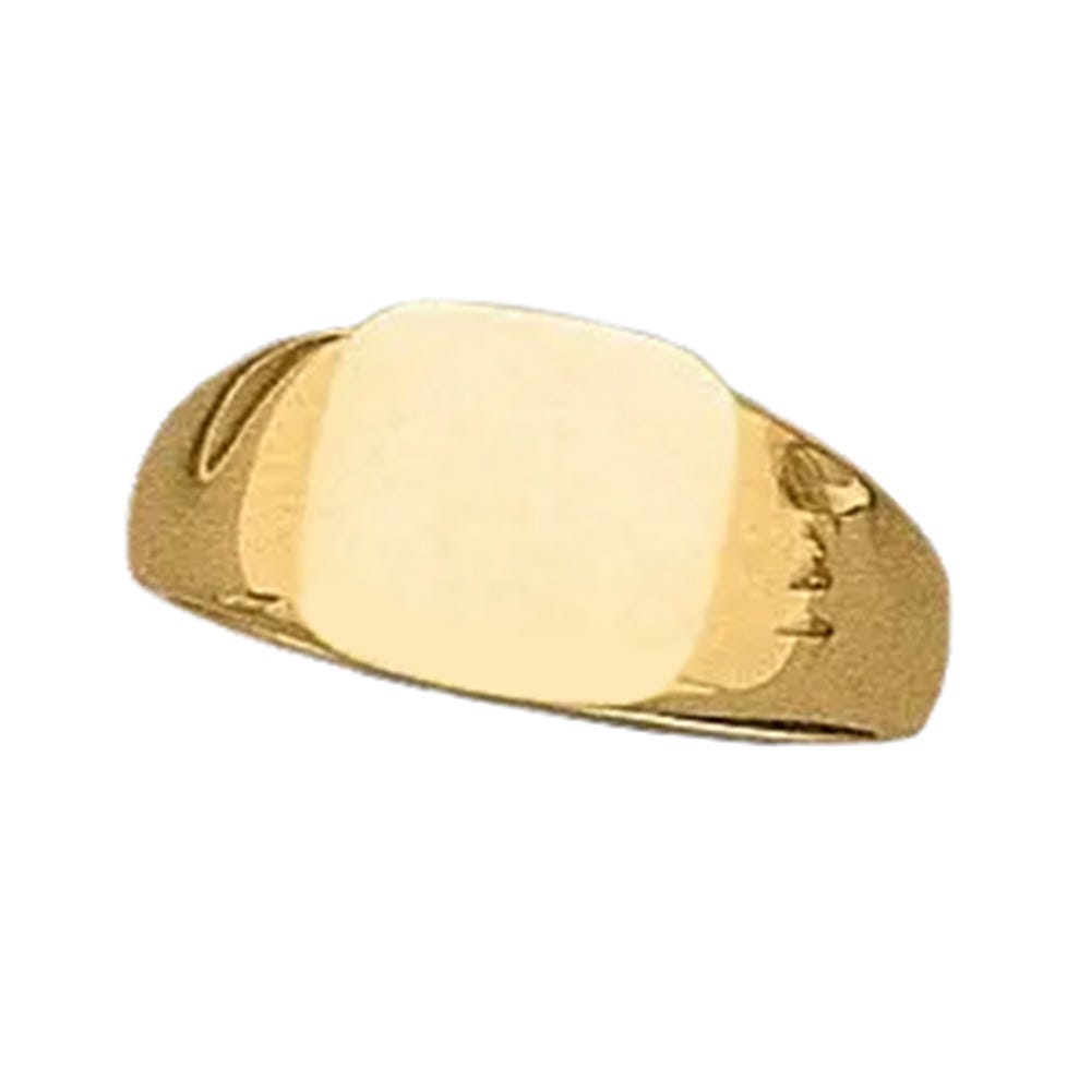14K Gold Women's Square Signet Ring