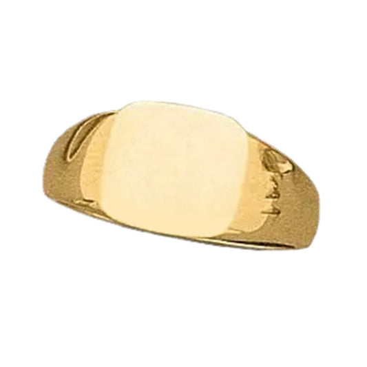 14K Gold Women's Square Signet Ring