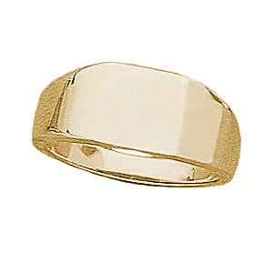 14K Gold Women's Signet Ring