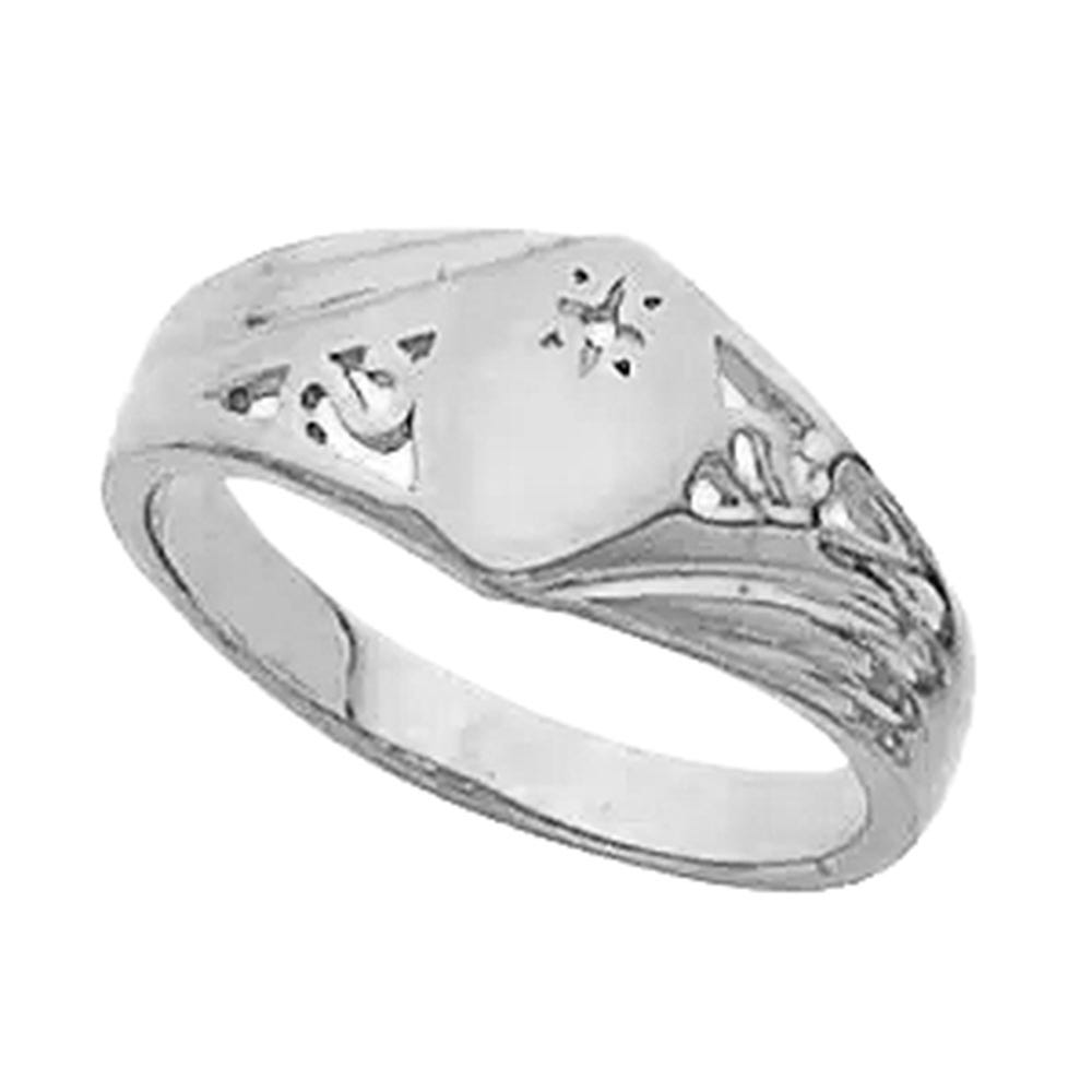 14K Gold Women's Marquise Signet Mounting Ring
