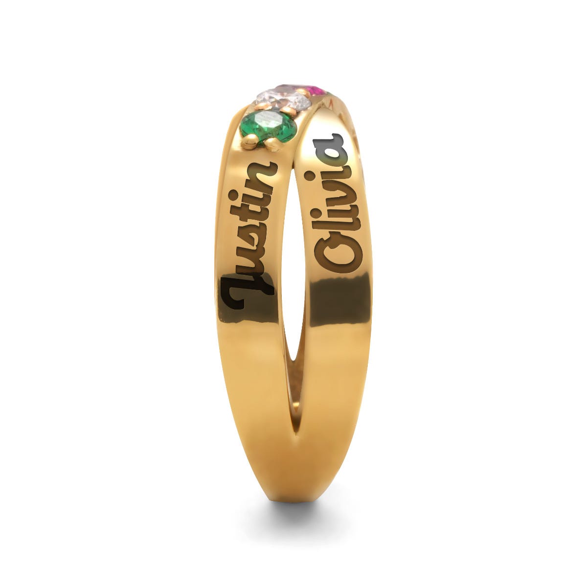 Across My Heart 4-Stone Mother's Ring