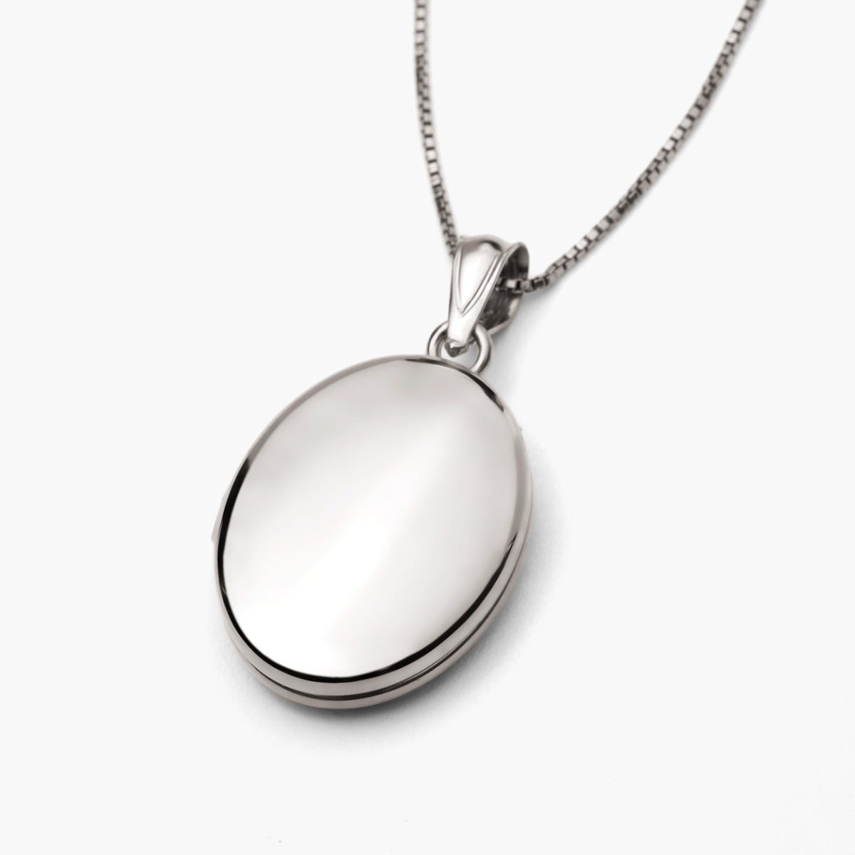Build Your Own Sterling Silver 2-Picture Oval Locket