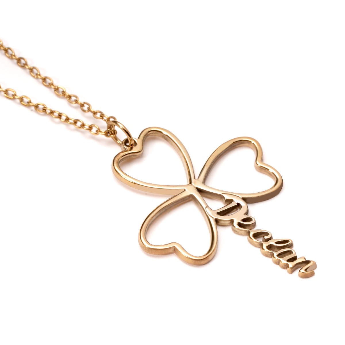 Cutout Shamrock With Name
