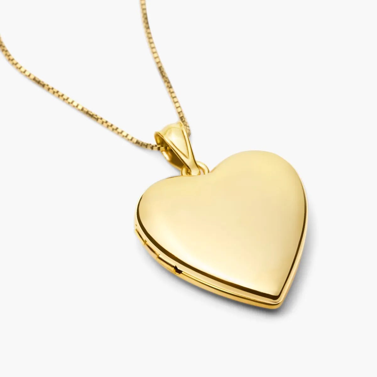 Build Your Own Gold 2-Picture Heart Locket